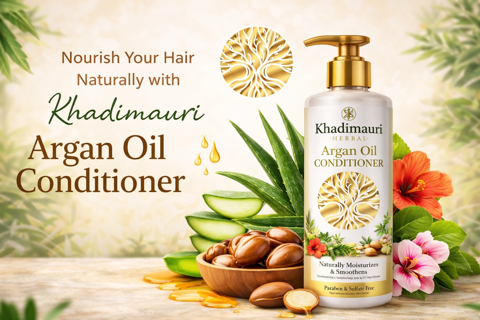 Khadi India-Inspired Hair Care: Why Khadimauri Argan Oil Conditioner is the Best Choice for Healthy Hair